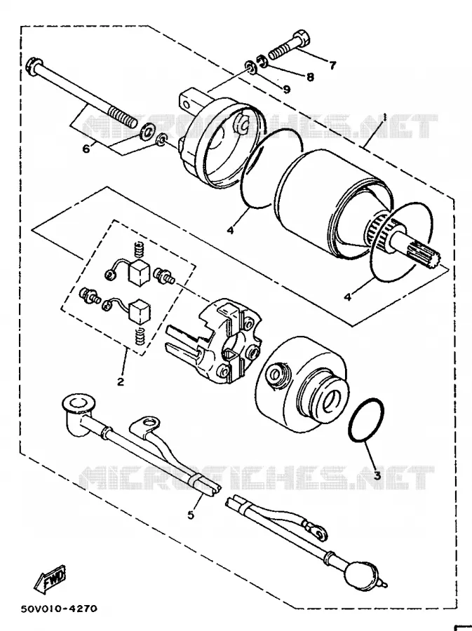STARTMOTOR Yamaha SCOOTER 125 1990 BELUGA  XC125