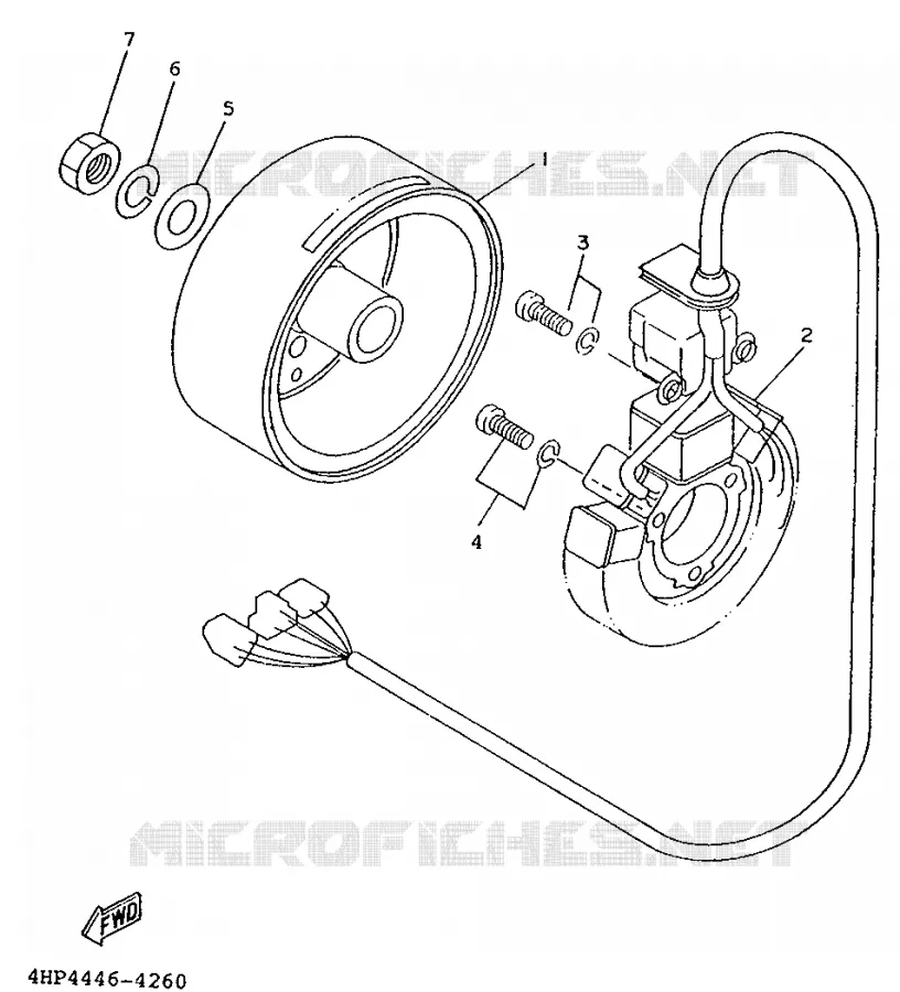 DYNAMO Yamaha SCOOTER 125 1994 XC  XC125
