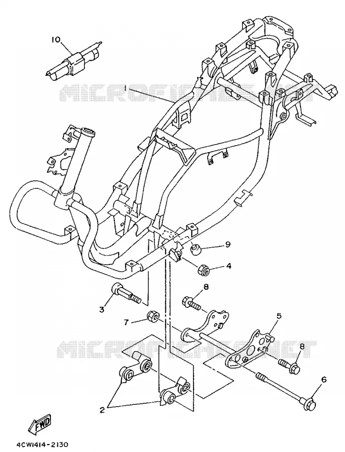 FRAME Yamaha SCOOTER 125 1994 XC  XC125