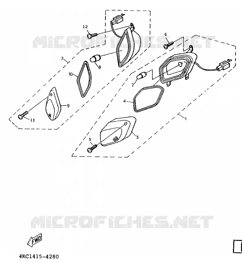 KNIPPERLICHT Yamaha SCOOTER 125 1995 XC  XC125