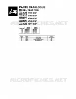 * CATALOG PREFACE * voor Yamaha XC125 1996