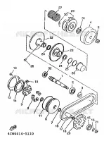 STARTMOTOR KOPPELINGS voor Yamaha XC125 1996