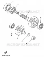 TRANSMISSIE voor Yamaha XC125 1996