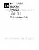 * CATALOG PREFACE * voor Yamaha XC125 1998