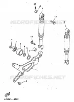 SCHOKBREKER / ACHTERBRUG voor Yamaha XC125 1998