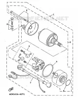 STARTMOTOR voor Yamaha XC125 1998
