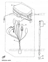 TELLERSET voor Yamaha XC125 1998
