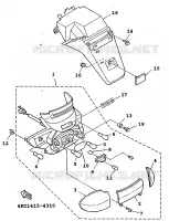 ACHTERLICHT voor Yamaha XC125 1998