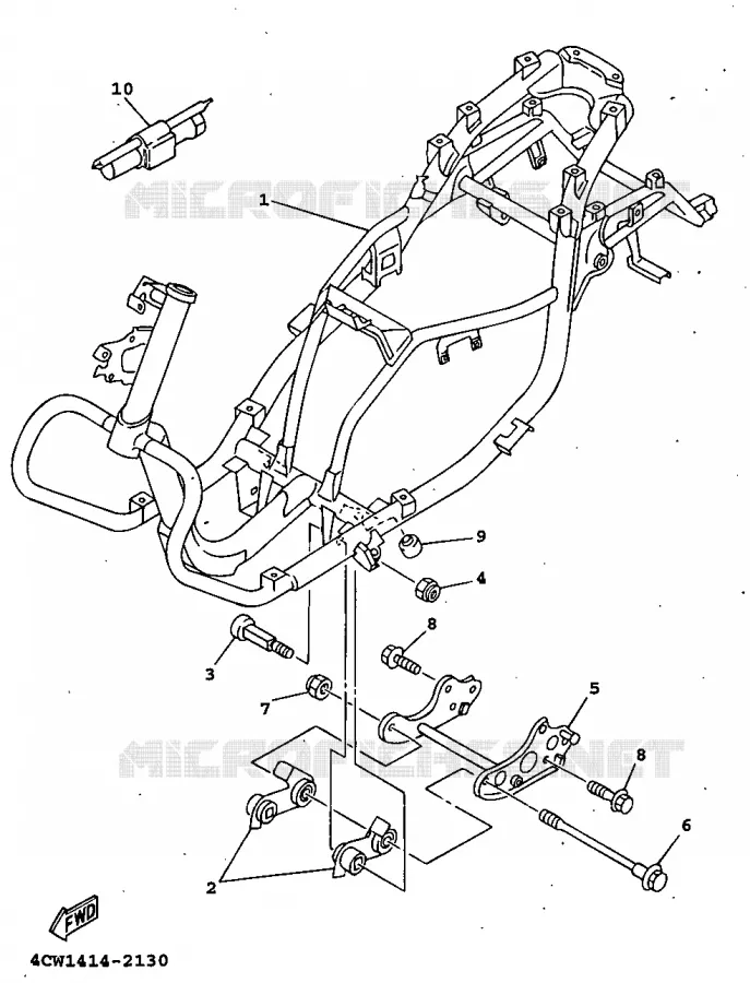 FRAME Yamaha SCOOTER 125 1998 XC  XC125