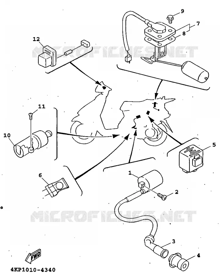 ELECTRISCH 2 Yamaha SCOOTER 125 1998 XC  XC125
