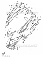 ZIJKUIPDEEL voor Yamaha XC125 1998
