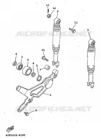SCHOKBREKER / ACHTERBRUG voor Yamaha XC125 1998
