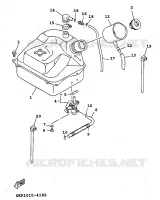 BENZINE TANK voor Yamaha XC125 1998
