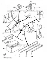 ELECTRISCH 1 voor Yamaha XC125 1998