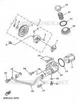 OLIEPOMP voor Yamaha XC125 1998