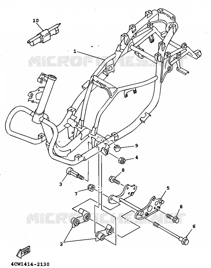FRAME Yamaha SCOOTER 125 1999 XC  XC125