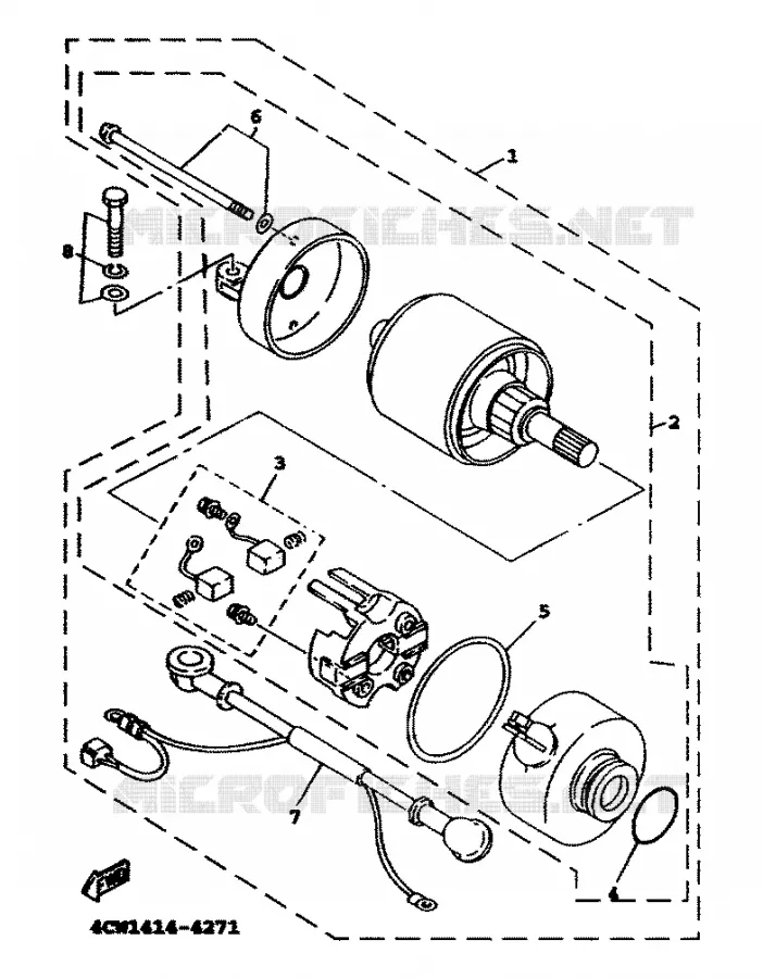 STARTMOTOR Yamaha SCOOTER 125 1999 XC  XC125