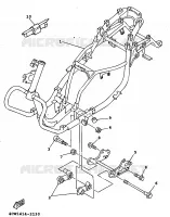 FRAME voor Yamaha XC125 1999