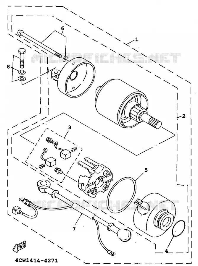 STARTMOTOR Yamaha SCOOTER 125 1999 XC  XC125