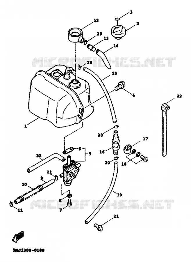BENZINE TANK Yamaha SCOOTER 125 2000 FLAME  XC125