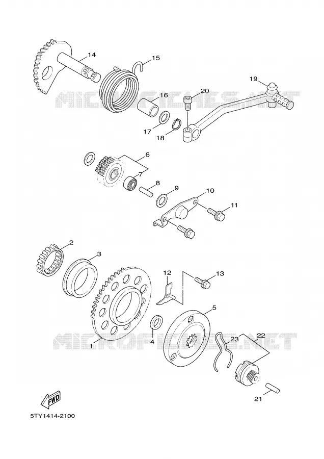 STARTMOTOR Yamaha SCOOTER 125 2004 CYGNUS  XC125