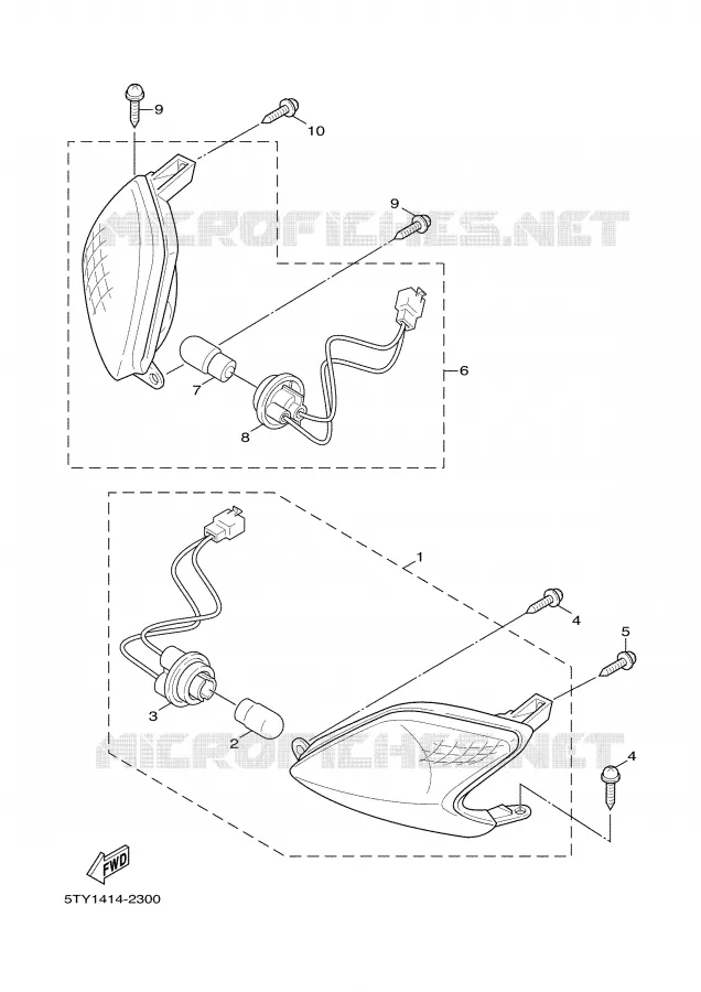 KNIPPERLICHT Yamaha SCOOTER 125 2005 CYGNUS  XC125