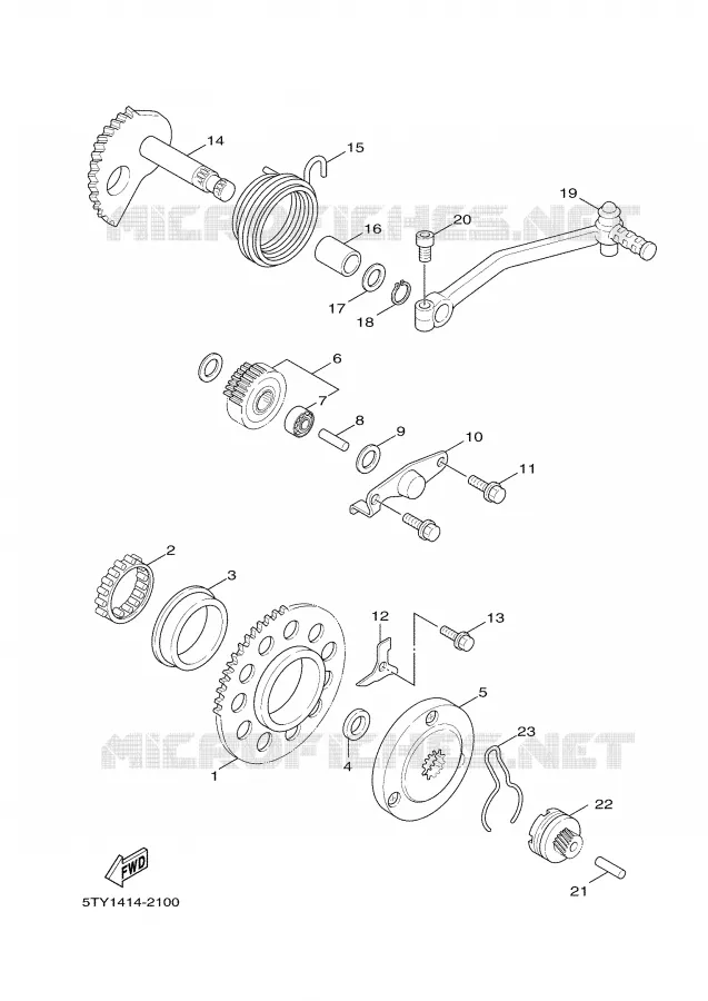 STARTMOTOR Yamaha SCOOTER 125 2007 CYGNUS  XC125