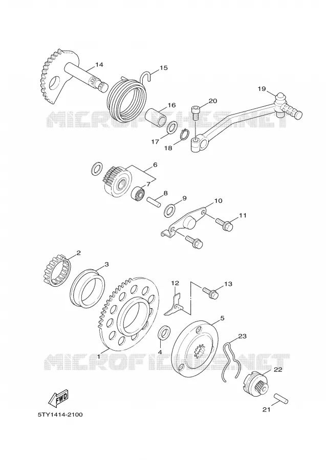 STARTMOTOR Yamaha SCOOTER 125 2008 CYGNUS  XC125