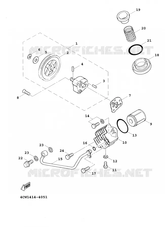 OLIEPOMP Yamaha SCOOTER 125 2001 CYGNUS  XC125F