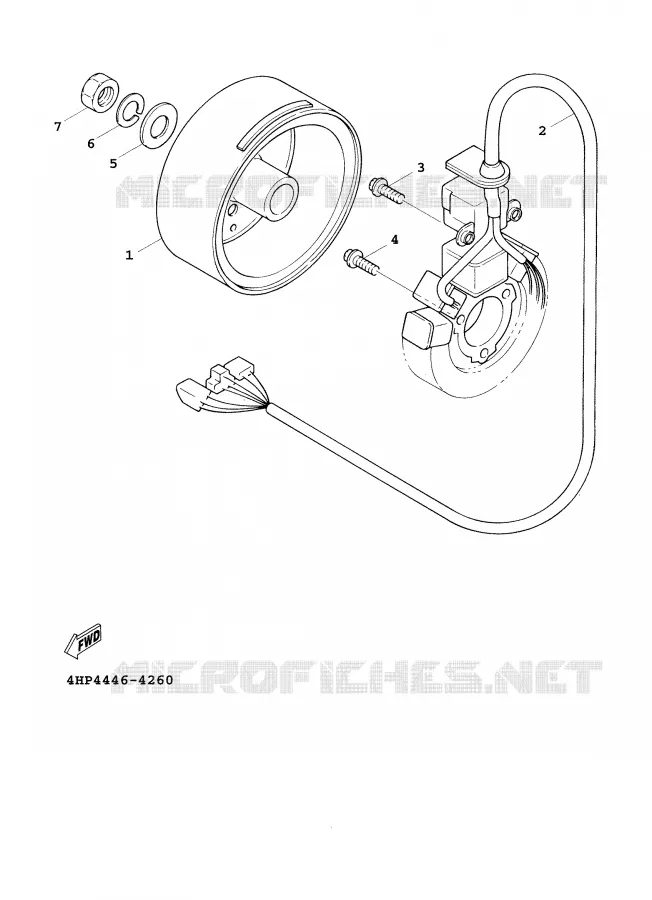 DYNAMO Yamaha SCOOTER 125 2001 CYGNUS  XC125F