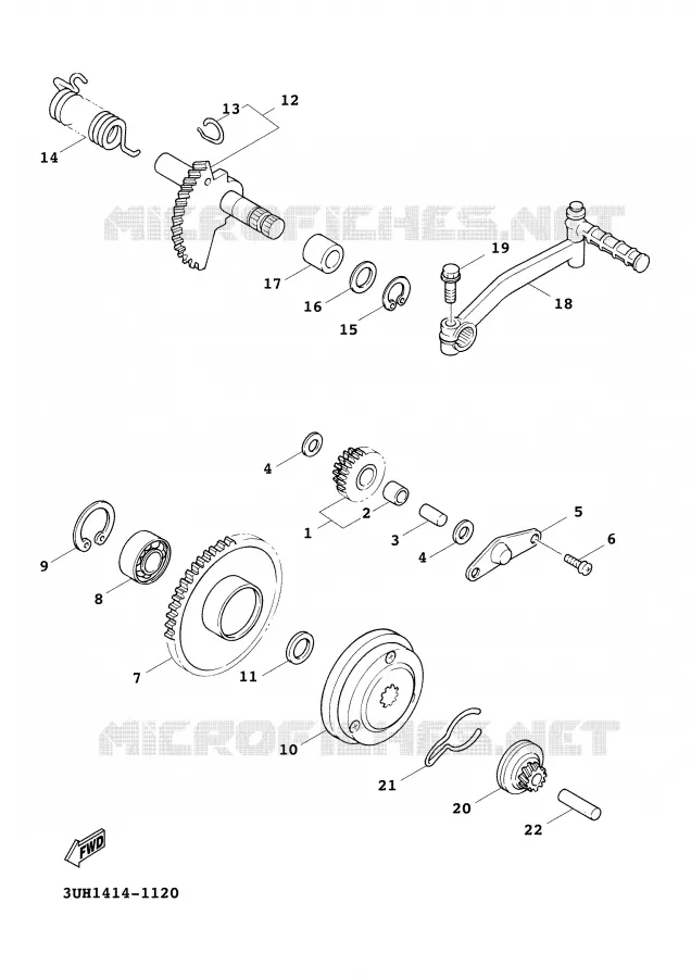 STARTMOTOR Yamaha SCOOTER 125 2000 CYGNUS  XC125FC