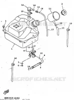 BENZINE TANK voor Yamaha XC125K 1997