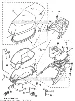ZADEL / BAGAGE REK voor Yamaha XC125K 1997