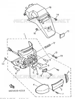 ACHTERLICHT voor Yamaha XC125K 1997