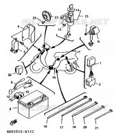 ELECTRISCH 1 voor Yamaha XC125K 1997