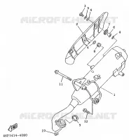 UITLAAT voor Yamaha XC125K 1997