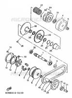 STARTMOTOR KOPPELINGS voor Yamaha XC125K 1997