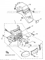 ACHTERLICHT voor Yamaha XC125K 1997