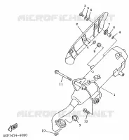UITLAAT voor Yamaha XC125K 1997