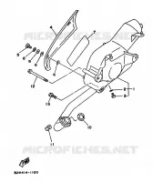 UITLAAT voor Yamaha XC150 1992