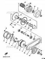 STARTMOTOR KOPPELINGS voor Yamaha XC150 1992