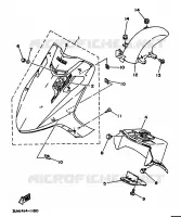 SPATBORD voor Yamaha XC150 1992