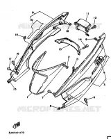 ZIJKUIPDEEL voor Yamaha XC150 1992