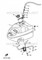 BENZINE TANK voor Yamaha XC150 1992