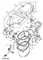ZADEL / BAGAGE REK voor Yamaha XC150 1992