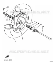 VOORWIEL voor Yamaha XC150 1992