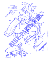 SPATBORD voor Yamaha XJ600 1986