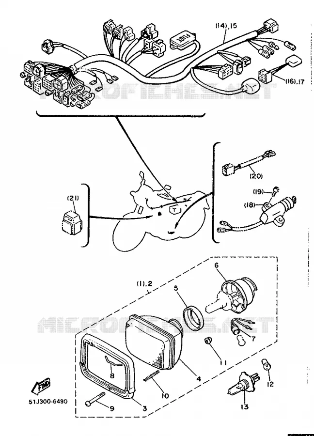 ALTERNATIEF ELECTRISCH - FOR BELGIUM Yamaha MOTO 600 1986 XJ  XJ600