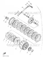 STARTMOTOR KOPPELINGS voor Yamaha XJ600 1989