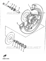 VOORWIEL voor Yamaha XJ600 1989